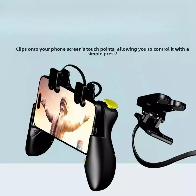 Automatic six finger connector for continuous game physics assisted cooling controller suitable for Android and Apple