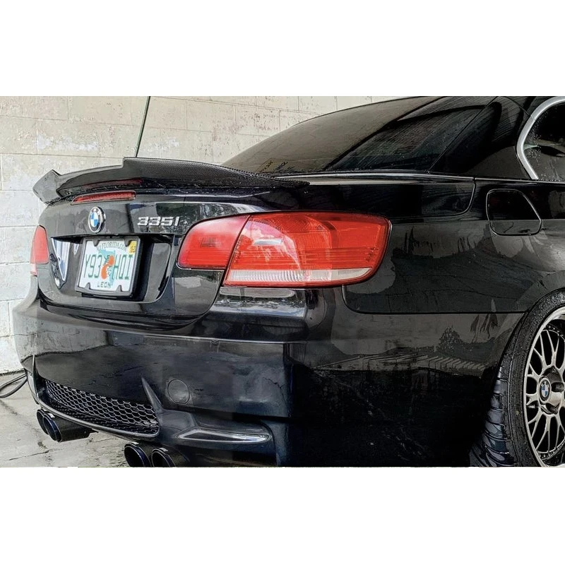 

FOR BMW 3 Series E93&E93 M3 Convertible PSM Style Carbon Fiber Rear Spoiler Trunk Wing 2006-2013 FRP Glossy Black Forged Carbon