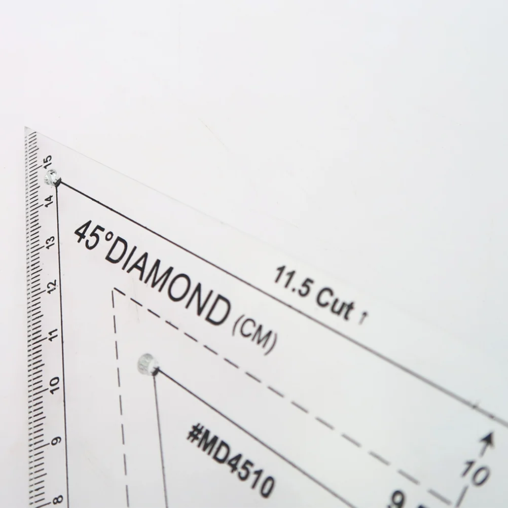 

Rhomboid Quilting Ruler 45 Degree Patchwork Clear Lines Easy to Use Sewing Ruler for Garment Making Craft Projects