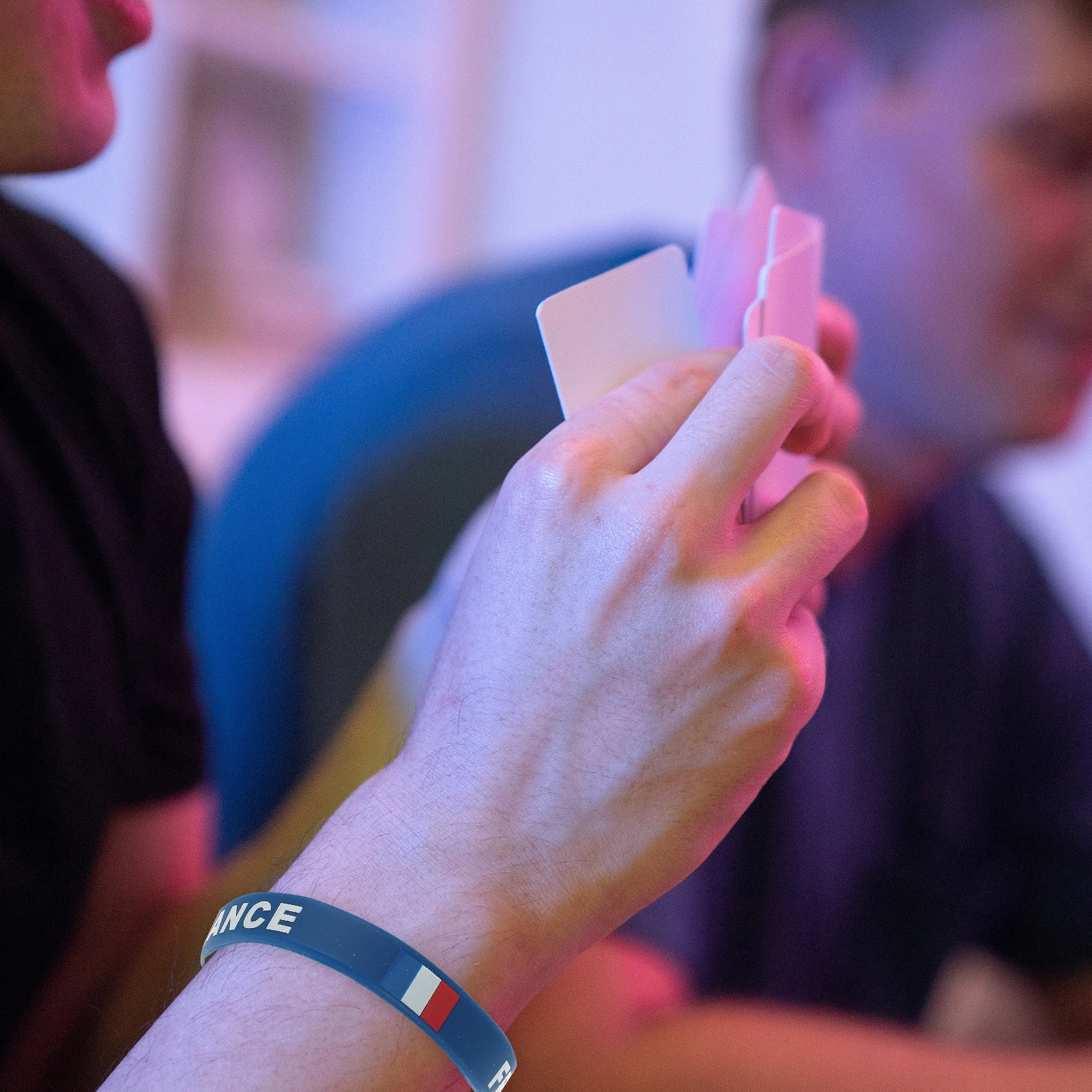 

6 Pcs Bracelet Wrist Flag Braclet Wristband Bulk Event Bands Football Rubber Bracelets