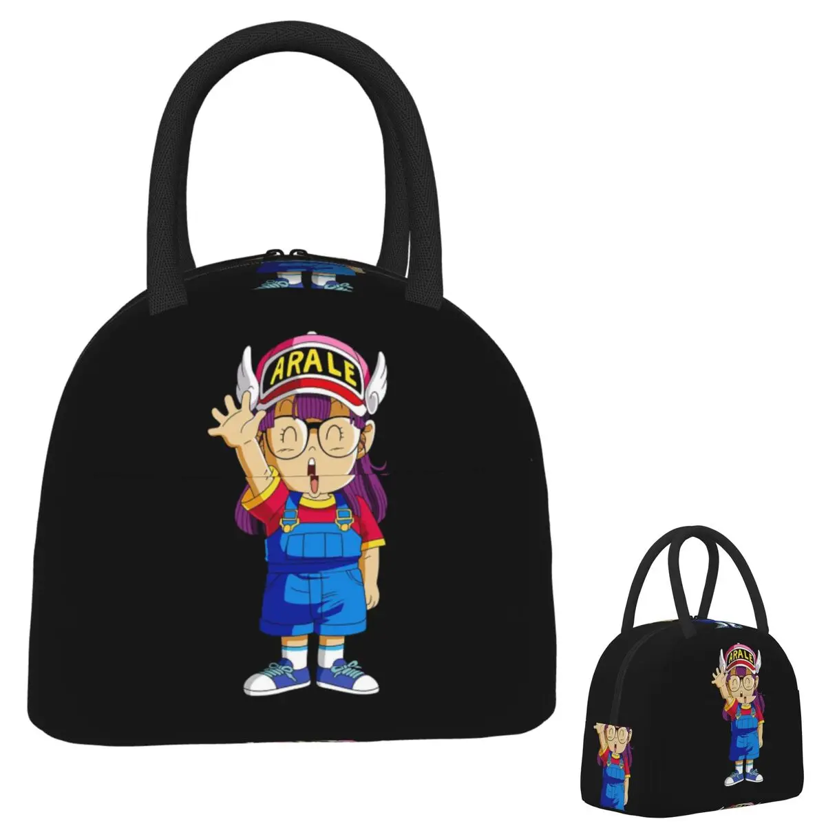 

Сумки для обеда Arale Dr.Slump, изолированная коробка для бенто, водонепроницаемая сумка для обеда, герметичные сумки для пикника, термосумка для женщин, детей, школы