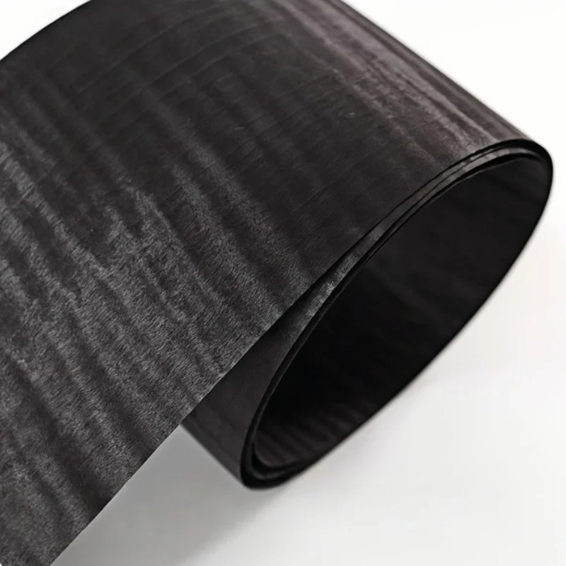 

Black Stain Figured Maple Wood Veneer Real Wood Sheet for Craft Projects DIY Accent Furniture Walls Panels Veneer L:250X16cm