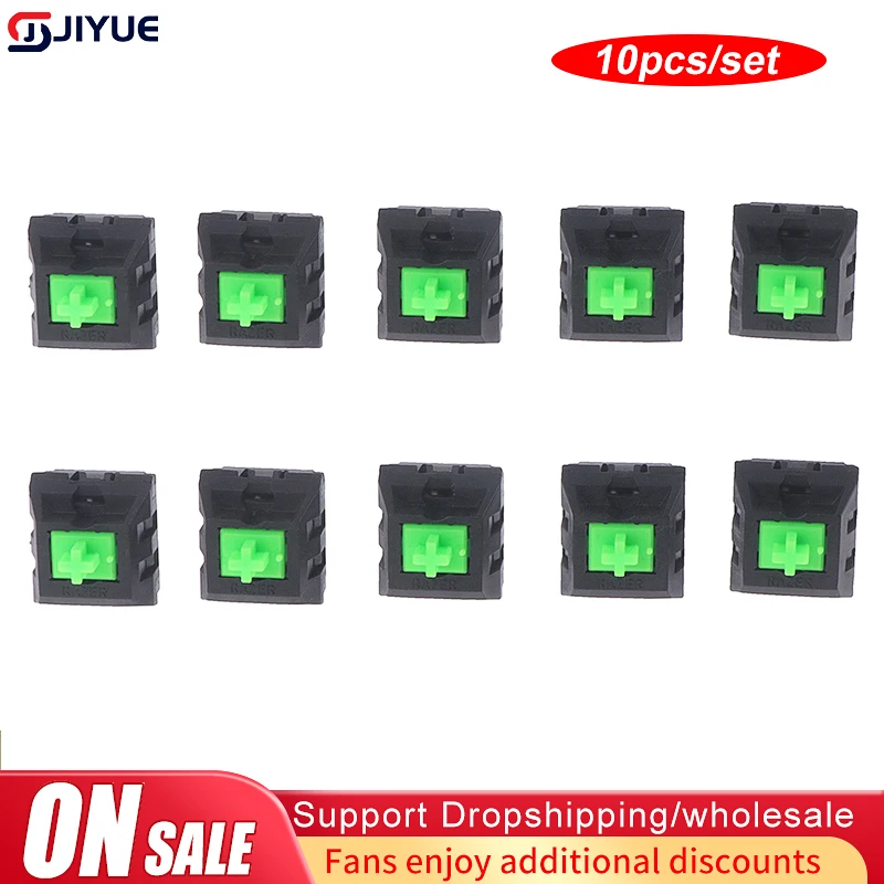 10pcs Original Razer Green Mechanical Switches Replacement For Pushbutton Mechanical Pushbutton Razer Green SwitchKeyboard