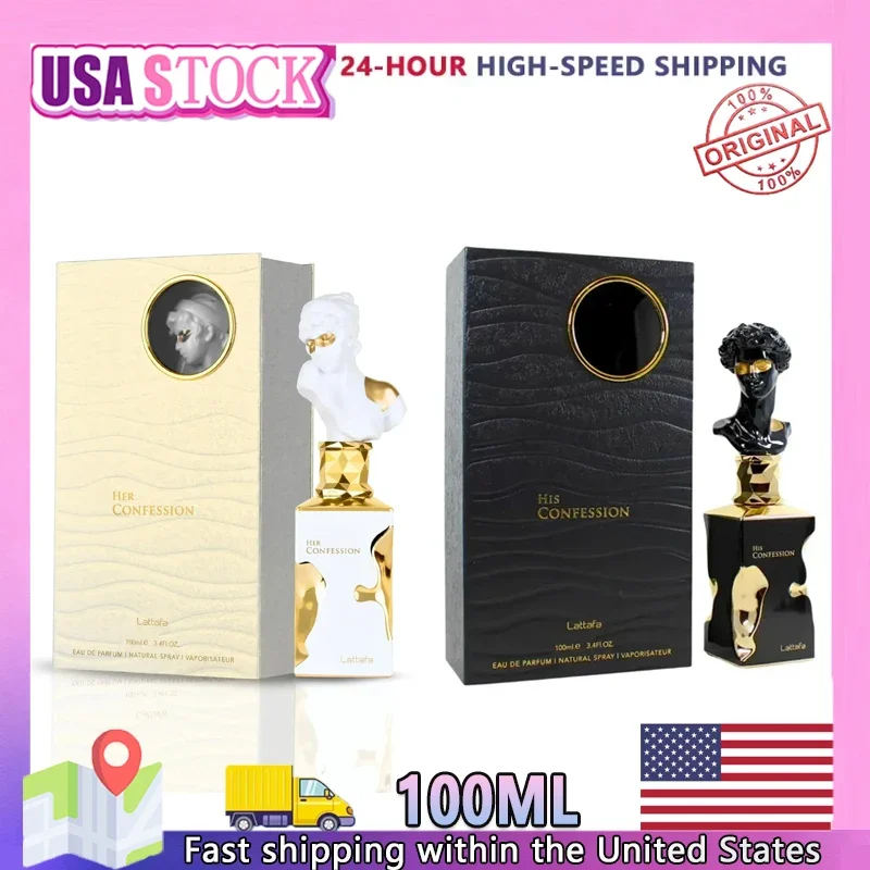 

3,40 унции / 100 мл Lattafa Her Confession — ваниль, цветочный, янтарь, мускус — парфюмерная вода, стойкий аромат для женщин,
