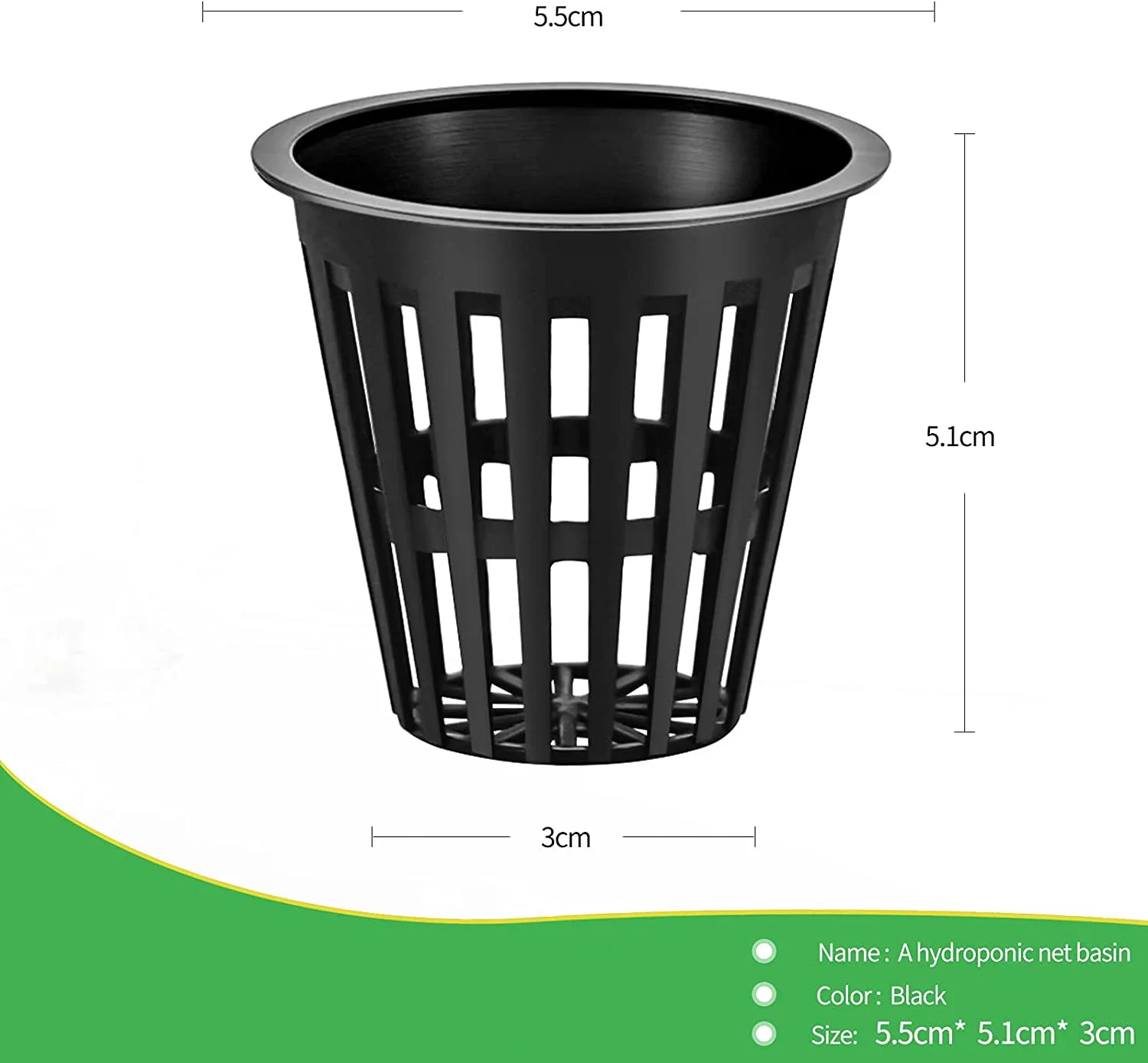 20PCS Hydroponic colonization Mesh Pot Net Cup Basket Hydroponic Aeroponic Planting Grow Gardening Planter Clone Colonization