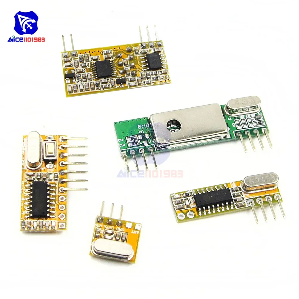 433Mhz Superheterodyne Wireless Receiver Module RXB12/RXB14/RXB8/RXC6/RXB6 for Arduino AVR 3.3 -5.5V