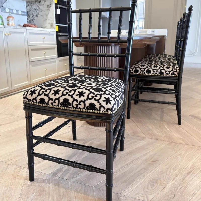 

French Light Luxury High-value Dining Chair Pink Household Bedroom Dressing Chair Clothing Store High-end Restaurant