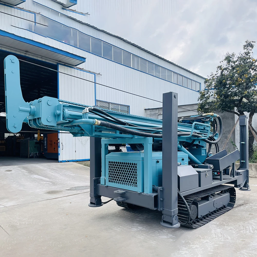 2025Professional Grade 400m Depth Hydraulic Rotary Rig With Mud Pump Water Well Bore Hole Drilling Rig