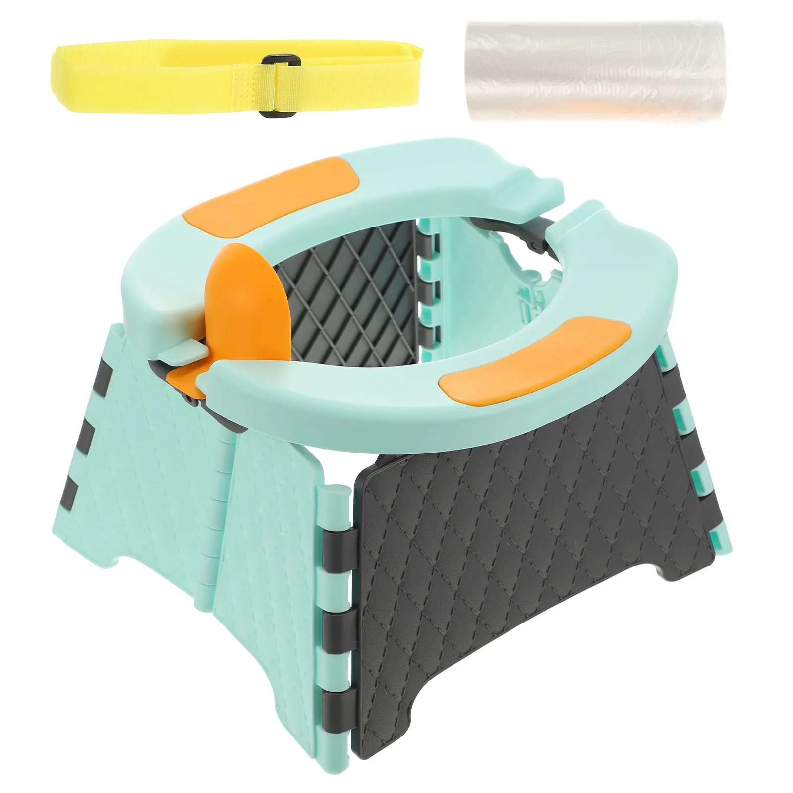 مجموعة واحدة من مقعد نونية محمول للأطفال الصغار قابل للطي، تصميم آمن ومتين من مادة البولي بروبيلين، سيارة تخييم منزلية، تستخدم هدية أعياد ميلاد الأطفال والكريسماس