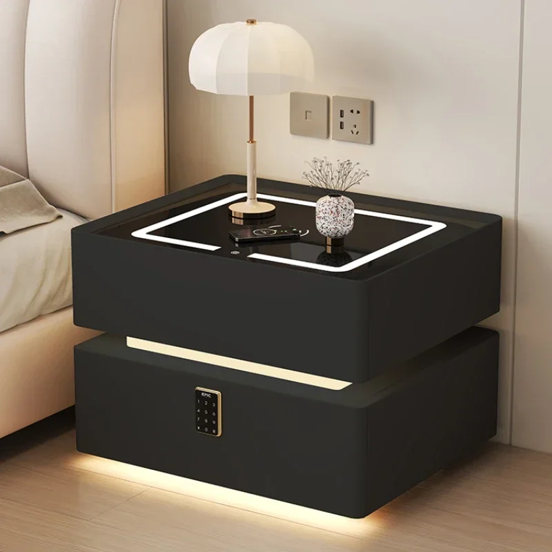 

Эстетичная прикроватная тумбочка в скандинавском стиле, минималистичная лампа с регулировкой яркости, модный угловой шкафчик, умная зарядка, мебель Comodini для спальни