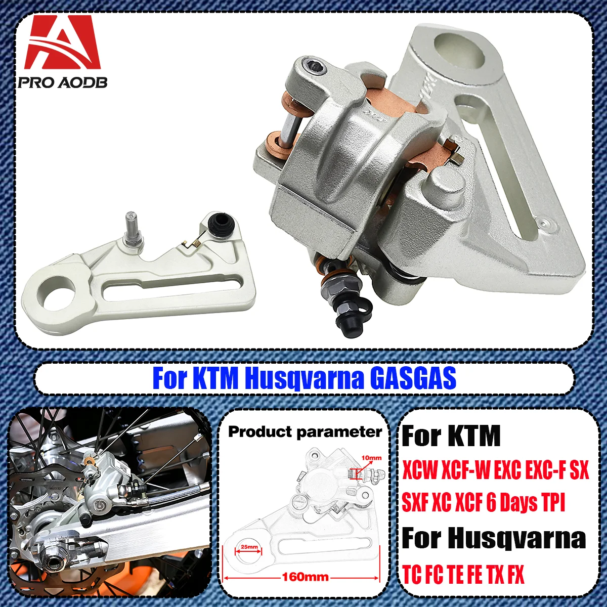 aluminum alloy brake pump front and rear calipers For Husqvarna TC FC TE FE TX FX KTM EXC EXCF XC SX XCW XCFW XCF TPI Six Days