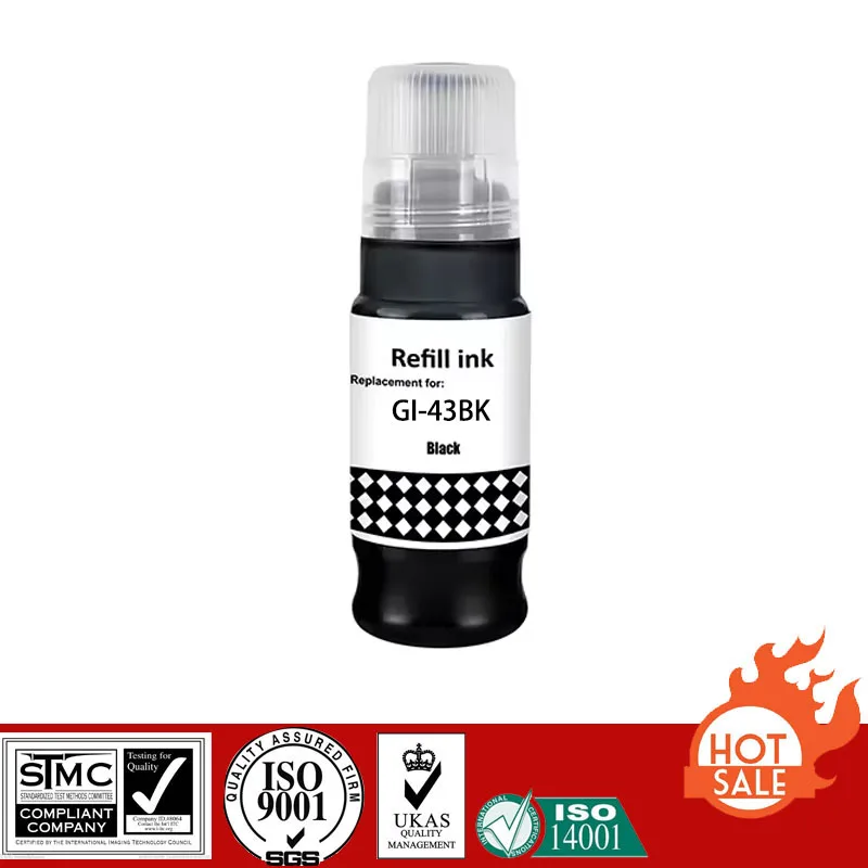 Compatible Canon Refill Ink For GI-43 GI43, For CANON PIXMA G540/G640 Printer