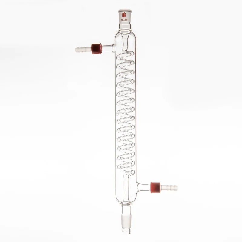 SYNTHWARE Grignard snake condenser, GRAHAM, φ 8mm / φ 10mm detachable small nozzle, Borosilicate glass, C54
