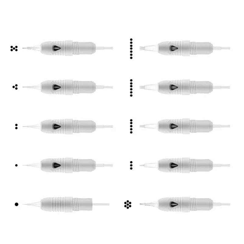 

10pcs Disposable Sterilized Tattoo Needle 1D/1R/3R/5R/7R/3FP/5FP/7FP Machine Eyebrow Makeup Needles Tips Tattoo Needle
