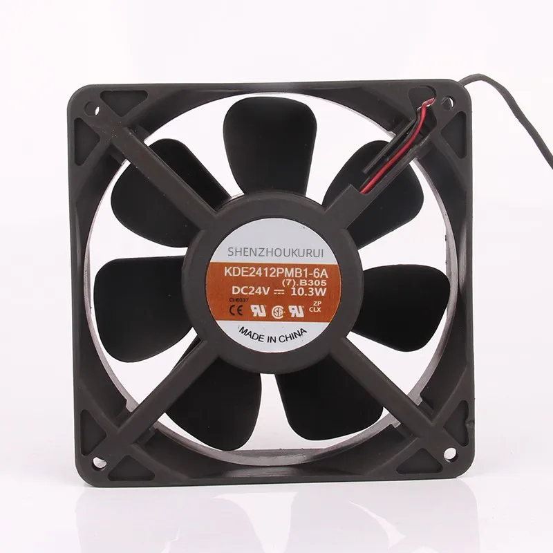 New original SUNON inverter fan KDE2412PMB1-6A DC24V 10.3W 12CM chassis cooling fan 120*120*38MM