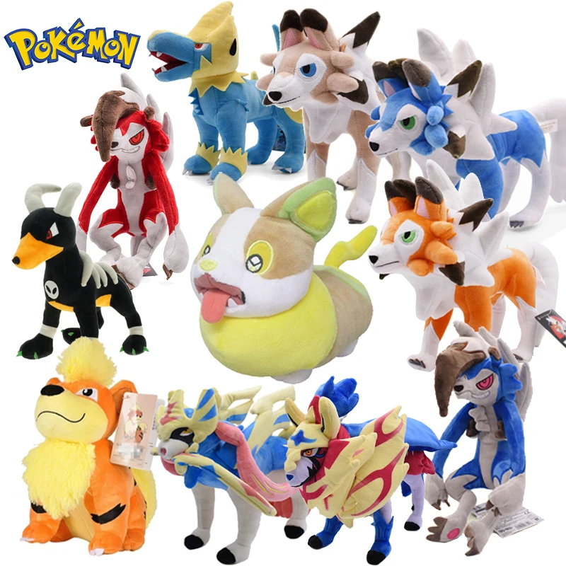 

Серия Pokemon Dog Yamper Growlith, мягкие игрушки, мультяшные и милые плюшевые куклы с собаками, подушка, подарок на день рождения для детей, друзей, мальчиков