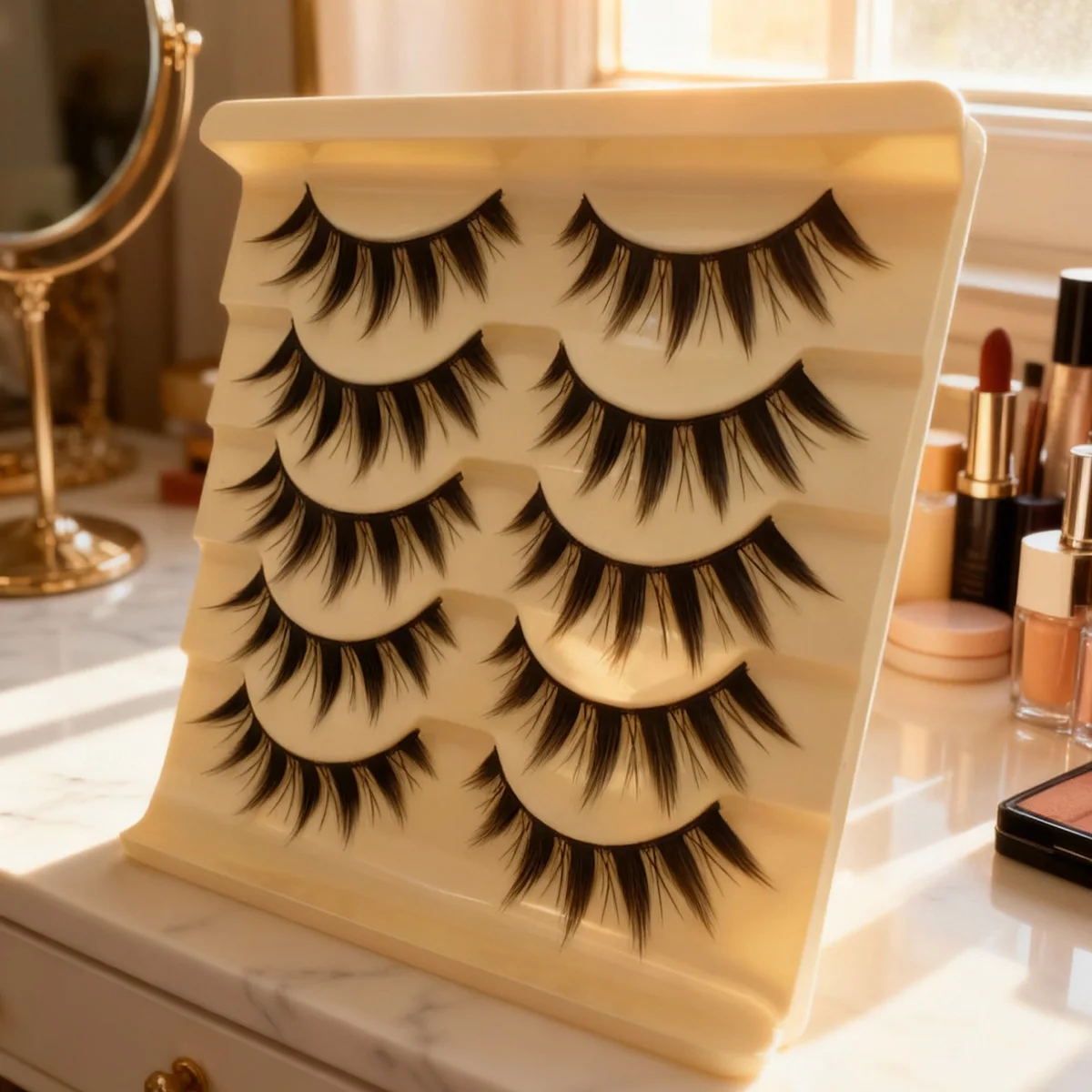 5 أزواج من الرموش السميكة من مانغا، مكياج طبيعي طويل، تأثير عين كبير، رموش بشريط كامل دراماتيكي