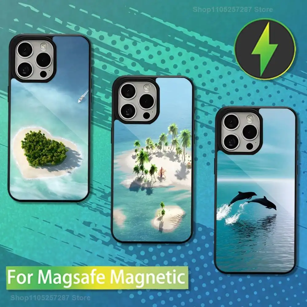 

Travel Map MALDIVES For iPhone 15,Mini,13,12,Pro,16,17,Max,11,14,Plus,For Magsafe,Magnetic Wireless Charging Case