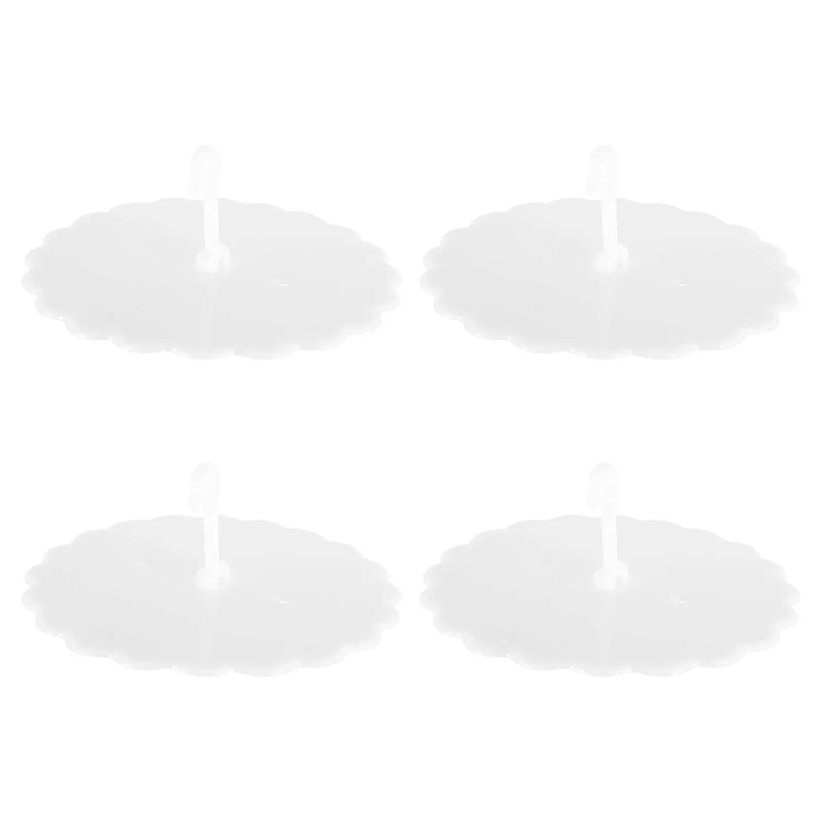 4Pcs Bed Canopy Hook Dome Ceiling Hang Support Adhesive Plastic Sticky Ceiling Canopy Hooks for Mosquito Net Bedding Accessories