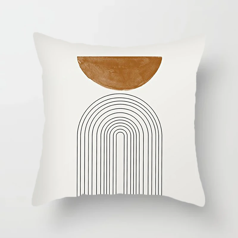 Abstract Geometric Decorative Pillowcase Sofa Cushion Cover Soft Throw   Home Office Bedroom