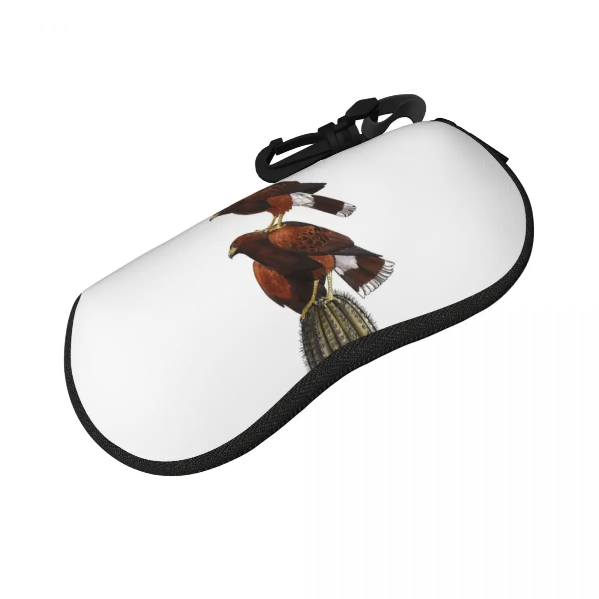 

Harris Hawk Stack Shell Glasses Case Protective Sunglasses Box Women Men Soft Eyeglass Bag Pouch