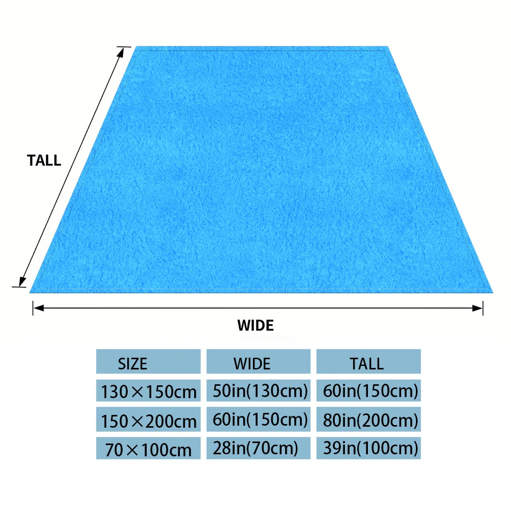 Solid Cyan Flannel Luxury Blanket, Lightweight And Comfortable Woolen Blanket, Ultra-Fine Fiber