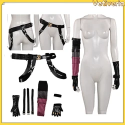 Jinx Gloves Belt Game LOL Cosplay Fantasy Women Roleplay Glove Waistband Halloween Carnival Party Costume Props Accessories