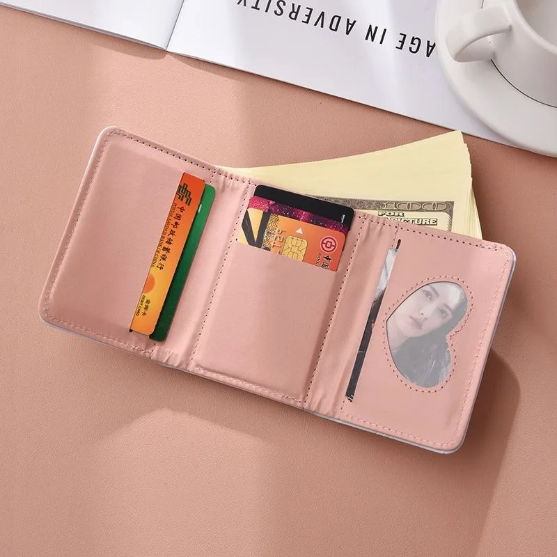 Cute Cartoon Cat Short Wallet For Women Fresh Design Multi Card Slots Niche Portable Coin Purse Card Holder For Students
