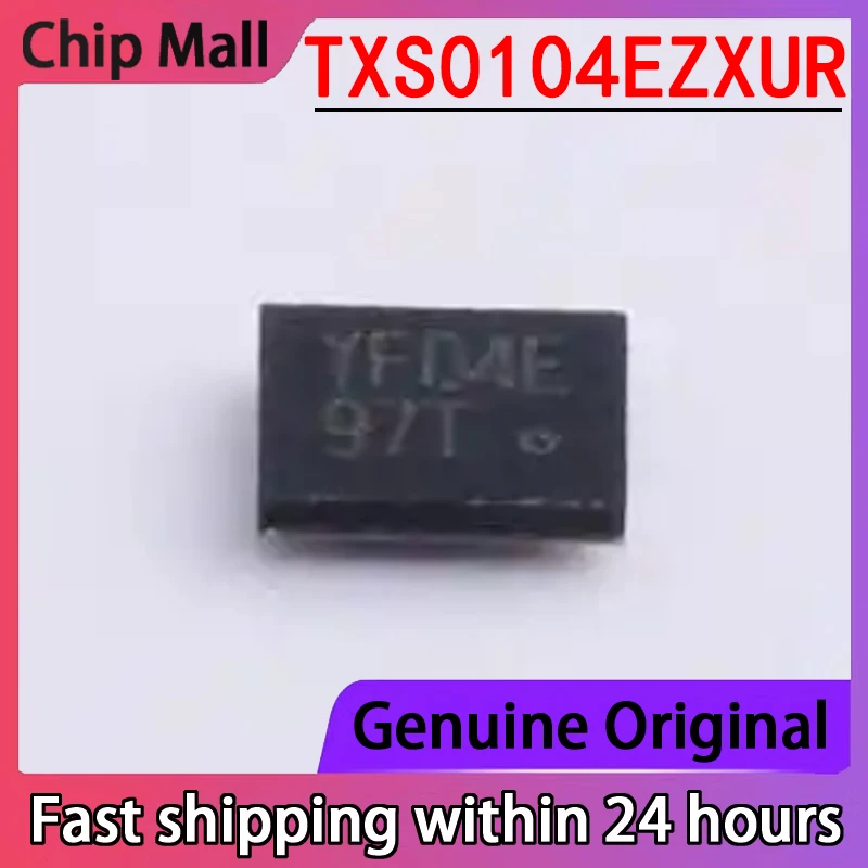 2PCS Brand New Original TXS0104EZXUR Packaged BGA12 24Mbps 4-bit Bidirectional Level Converter Genuine