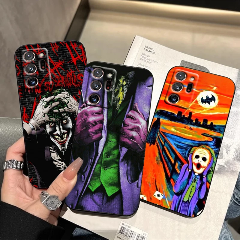 Villain The J-Joker Personality For Samsung Note 20 10 Ultra Plus A31 A14 A12 A70 A34 A25 A04 A05 A15 A24 5G Black Soft