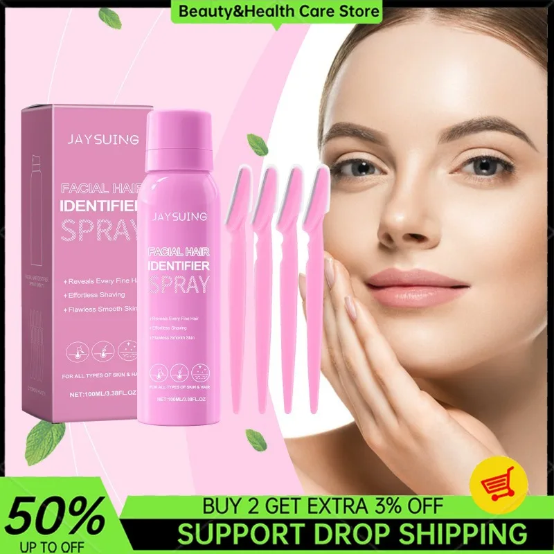 Hair Identification Spray Facial Purifying Softening Smoothing Hair Gentle Daily Care Painless Fast Hair Removal Spray for Women