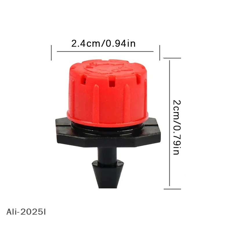 

50pcs Irrigation Drippers Sprinklers Adjustable Water Dropper Head Sprinkler Flow Head Garden Watering Irrigation System