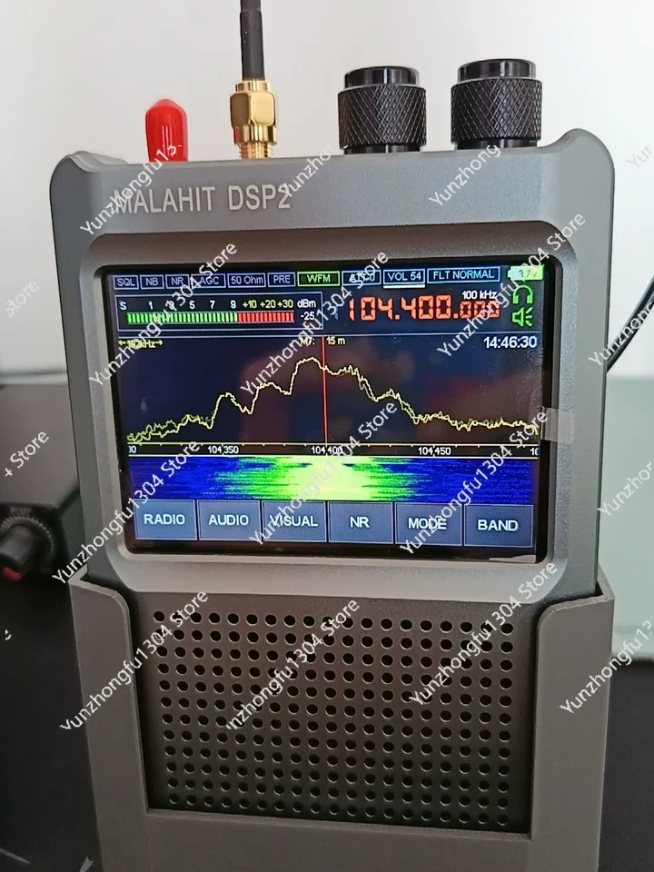

10 кГц-380 МГц 404 МГц-2 ГГц Malahit-DSP2/DSP1 SDR Малахитовый радиоприемник с аккумулятором 5000 мАч Прошивка 2,40 (DSP2) Malahite SDR