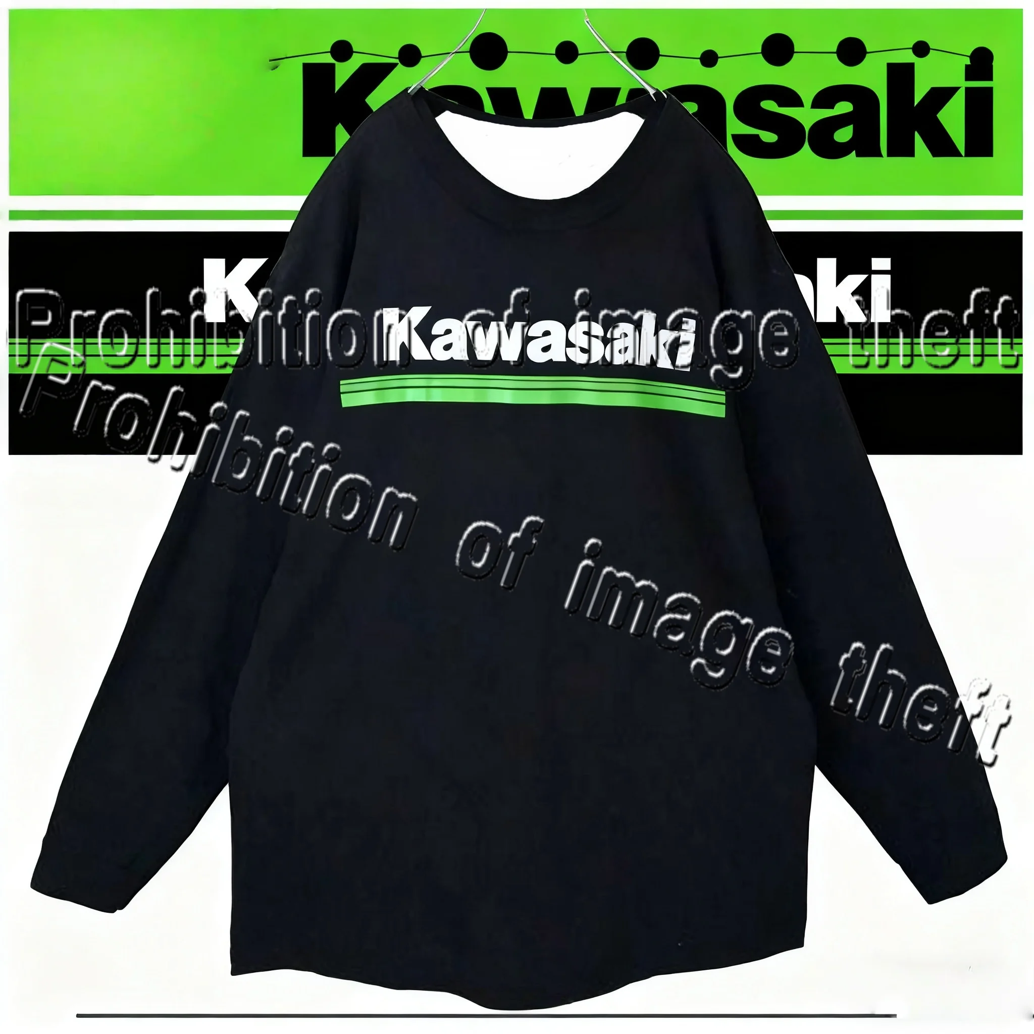 

Kawasaki Autumn and Winter Minimalist Long Sleeved Men's Outdoor Sports and Leisure Two-piece Warm Windproof Round Neck Top