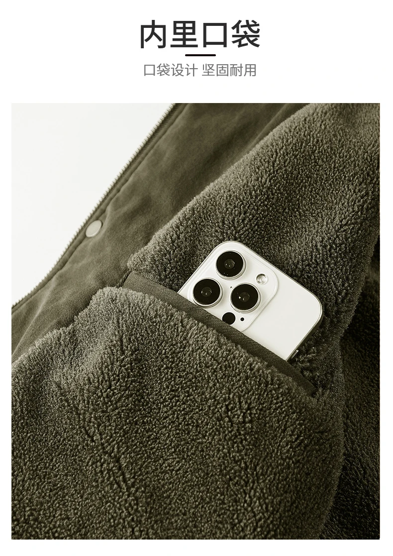Middle Elderly Mens Pure Cotton Multi Pocket Workwear Jacket Mid Length Loose Windbreaker Spring Autumn Outdoor Windproof Daily