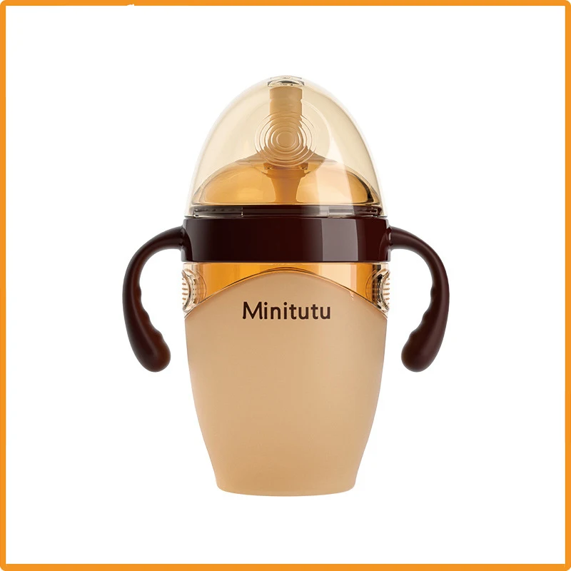 【 Minitutu 】7.2 caliber silicone milk bottle suction cup PPSU weaning artifact silicone milk bottle