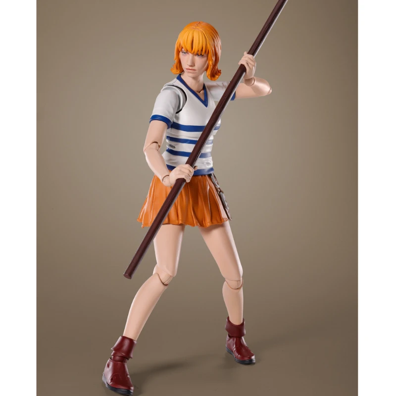 In Stock Original Bandai One Piece SHF Nami Action Figures Animation Genuine Toys Gifts Model Genuine Collector Anime Hobby