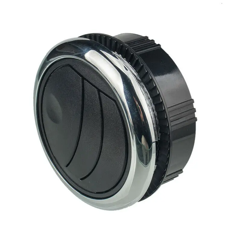 Round ​Air Outlet Vent Conditioning Dashboard For RV Bus Car Boat Heater Knob Style Replacement 75mm High Quality