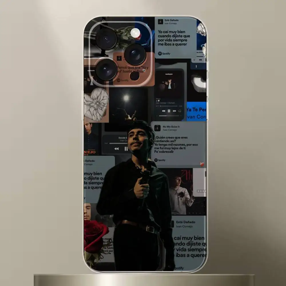 حافظة هاتف I-Ivan C-Cornejo لهاتف iPhone 6,16,15,14,13,12,11,17 Pro,Max,Plus,X,XS,XR,SE,غطاء ناعم شفاف صغير