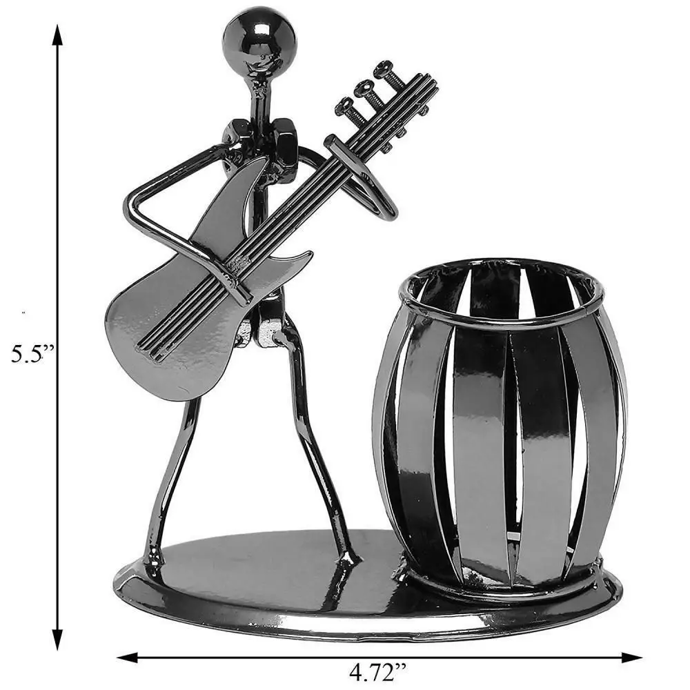 Play The Guitar Creative Pencil Pot Pen Holder Desk Tidy Novelty Container School Office Stationery Supplies Organizer
