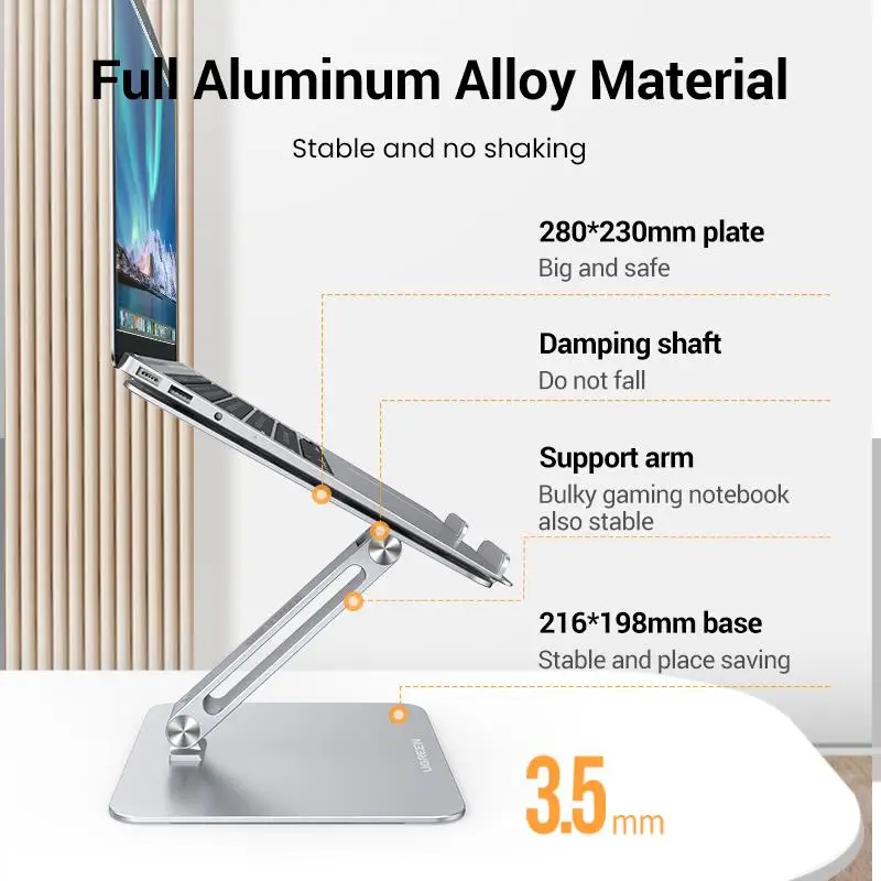 Go! Laptop Stand Holder For PC Macbook Air Pro Foldable Vertical Notebook Stand Laptop Support Macbook Pro Tablet Stand