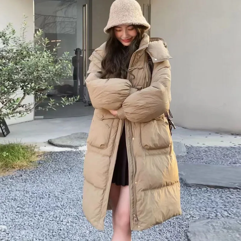 Women's Models Fall Winter Coat Jacket Down Jacket Duck Down Long Models Hooded Thicken Warm Personalized Comfortable Versatile