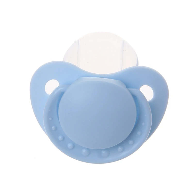 Calming Adult Sized Pacifier Dummy for Adult Babies Large Handle Shield for Adult Babies Large Handle Pink Blue Beige