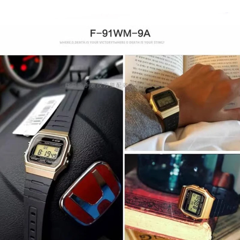 حزام ساعة اليد من الراتنج لساعة كاسيو W-800 F-91W A159 AE1200 AE1200W AE-1300 سوار ساعة من السيليكون 18 مللي متر سوار ساعة من الفولاذ المقاوم للصدأ