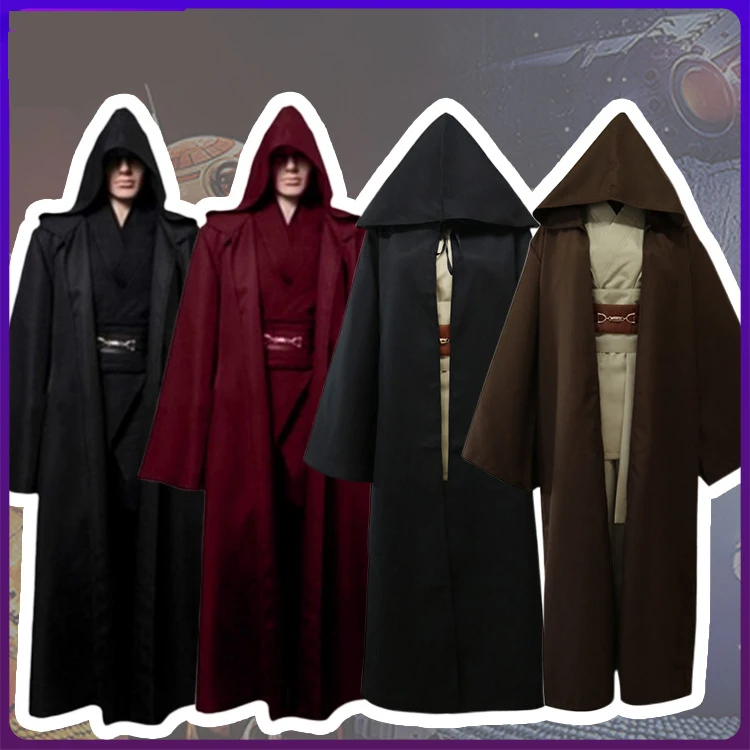 

Medieval Samurai Jedi Robe Renaissance Halloween Carnival Party Cosplay Unisex for Robe Plus Size 2Xl 2022 New Samurai Style