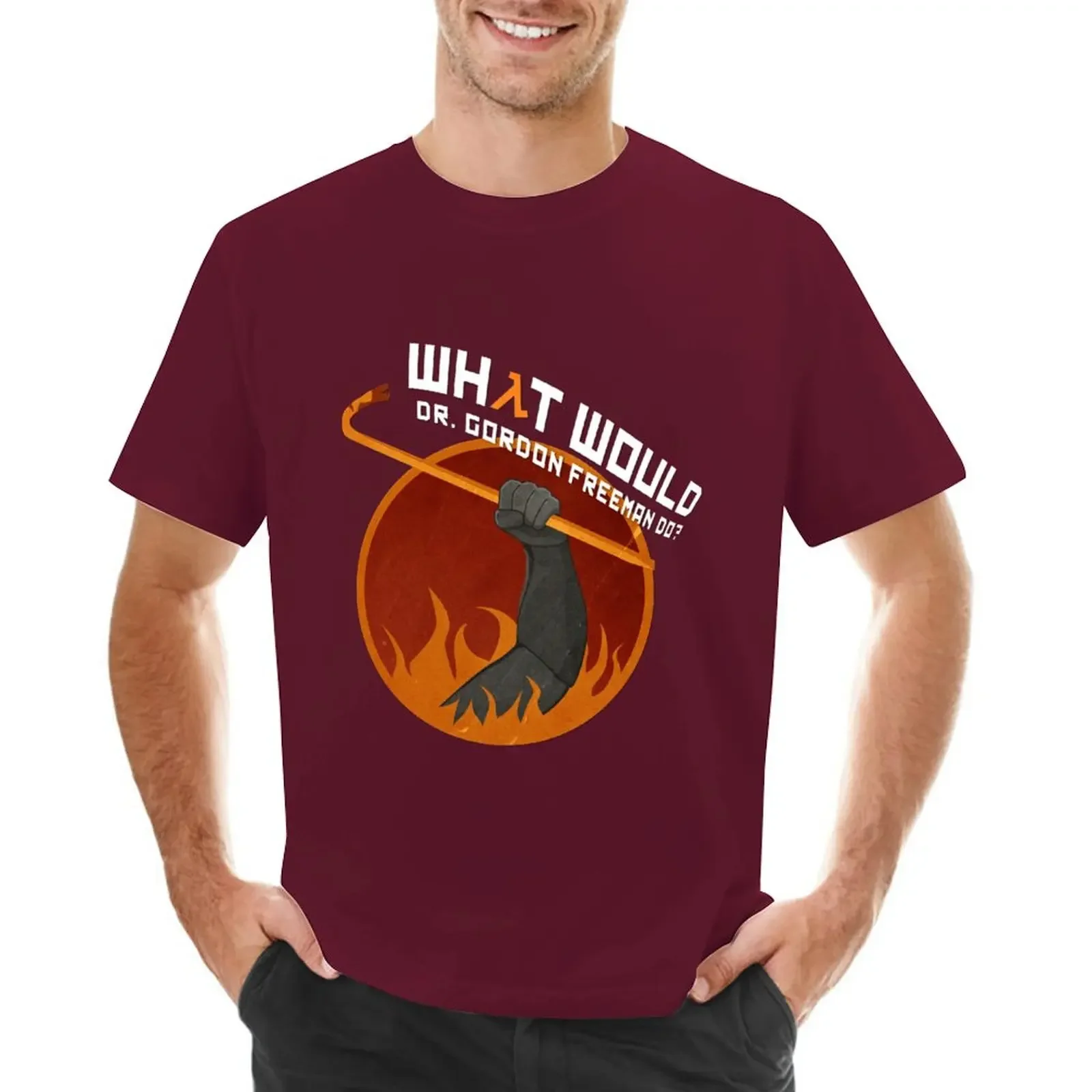 What would Dr. Gordon Freeman do? - man t shirt man mens tall t shirts  Half Life T-Shirt t-shirts  oversized t shirt