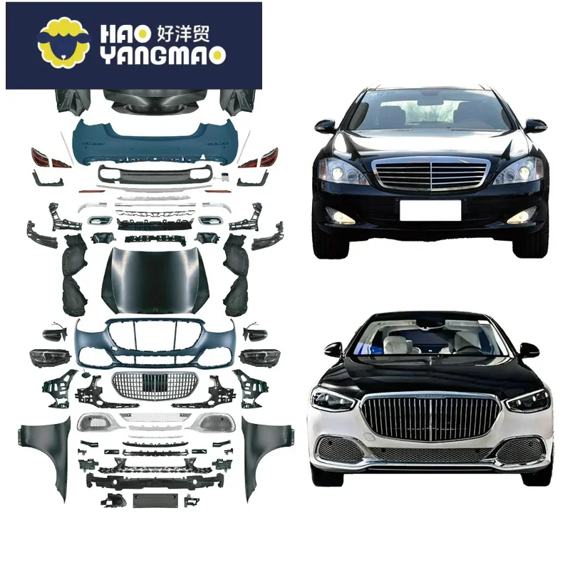 Suitable for Tailored-Enhance ForMercedesBenz W221 To W223 Maybach Style Carbon Fiber Body Kit 2006-2013