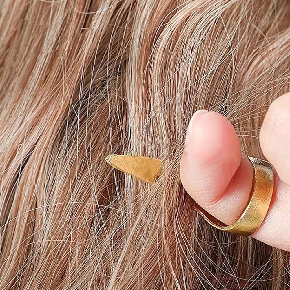 10 pz metallo separazione punta delle dita pettine sezionamento dei capelli intrecciare i capelli tessitura arricciacapelli strumento di selezione dei capelli per intrecciare i capelli