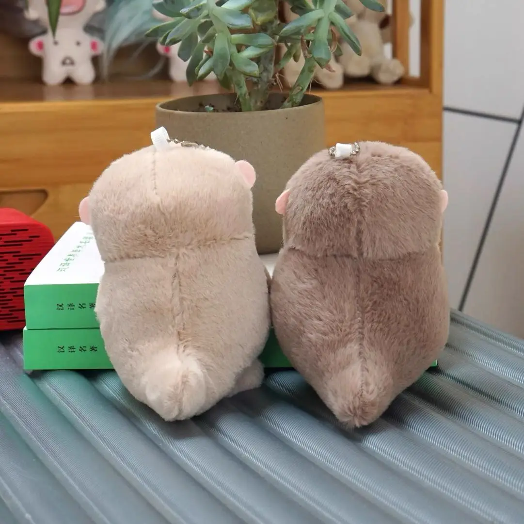 1-10PCS Otter Plush Doll Keychain, Cute Animal Doll Backpack Pendant, Creative Car Key Pendant, Toy Gift for Young Girls