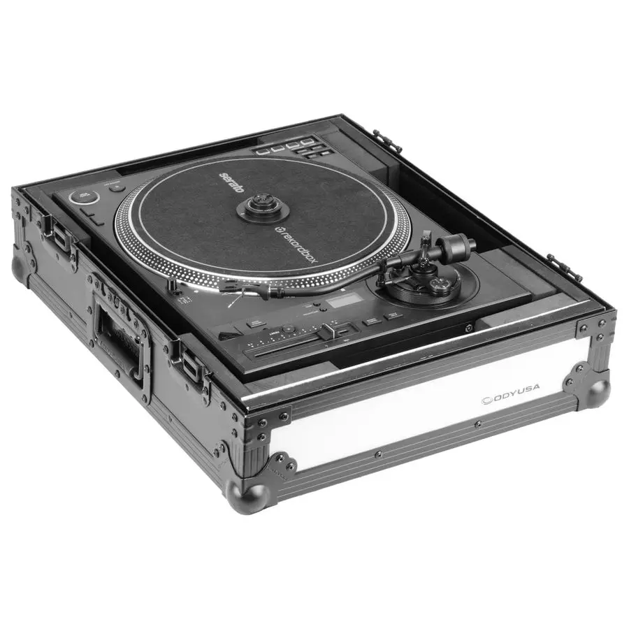LED Black Label Pioneer DJ PLXCRSS12 Technics 1200 Turntable Flight FX Case - Image 3